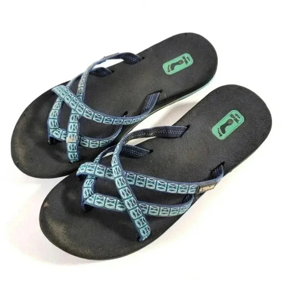 Teva Olowahu Mush Flip Flop Sandals - 7 - Picture 1 of 9